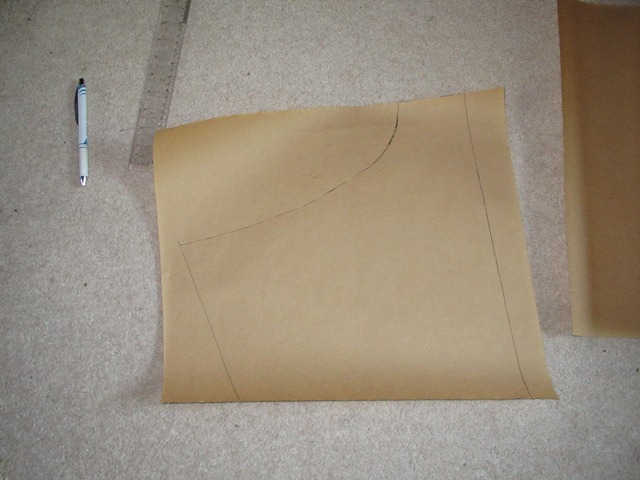 Paper templates were made to determine the smallest size of sheet needed (it's quite expensive!)
