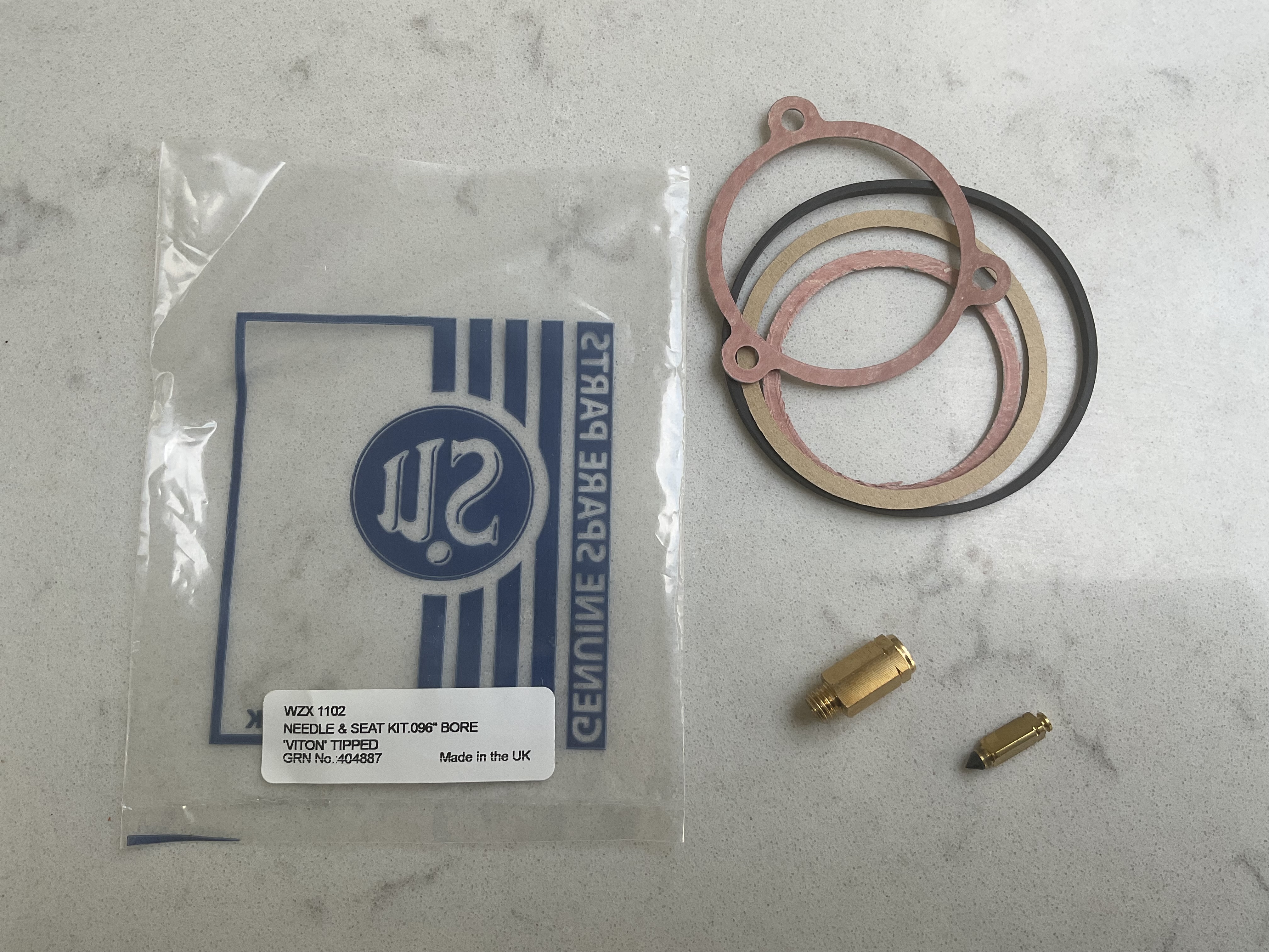 Replacement needle kits now have a Viton tipped needle to overcome ethanol problems