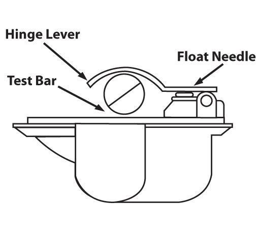 Setting the float lever height